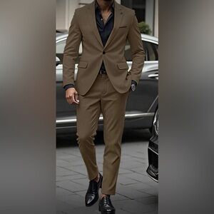 Elegant Men's brown suit Available In Two Sizes: 38(M) 34(XS)